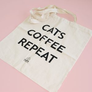 Katoenen tas cats